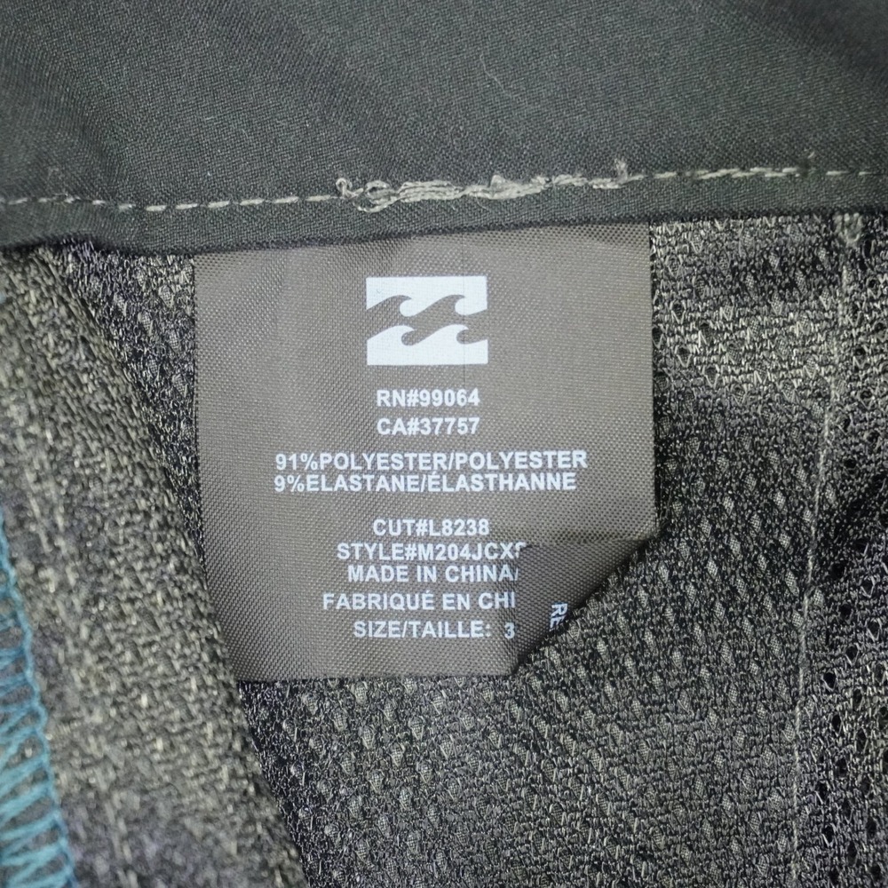 NEW Billabong Hybrid Shorts Mens 36 Grey Submersibles Crossfire X Stretch Plaid - Picture 5 of 10